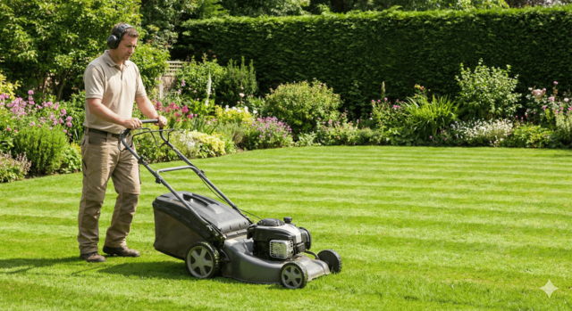 Gartenpflege_Rasen_mähen